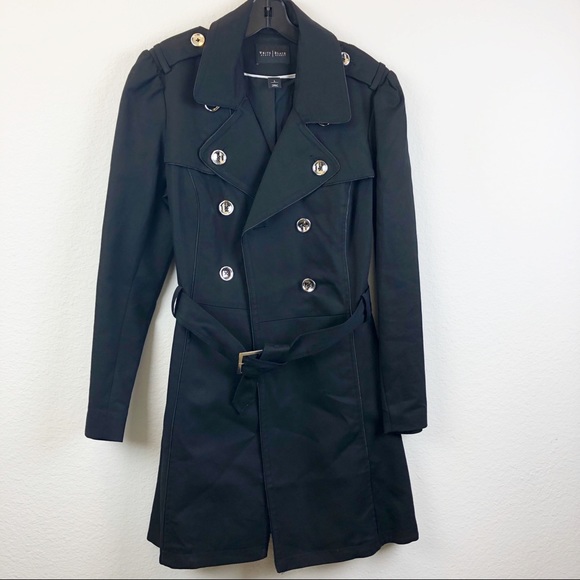 White House Black Market Jackets & Blazers - White House Black Market Belted Trench Coat